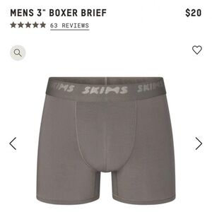 2 *NEW UNOPENED* SKIMS STRETCH MENS 3" BOXER BRIEFS